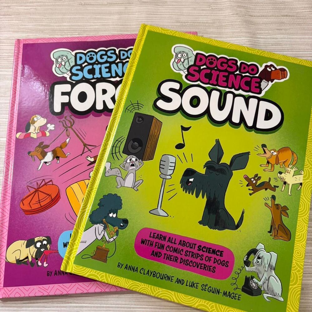 KANE MILLER Dogs do Science Forces and Sound Hardcover books